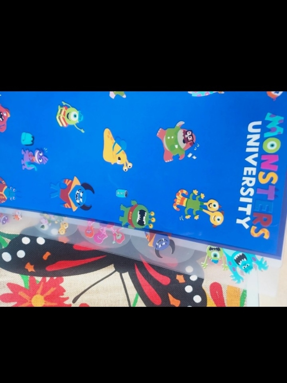 Disney Monsters University Blue Monster File pocket stationery NWT - Picture 11 of 12